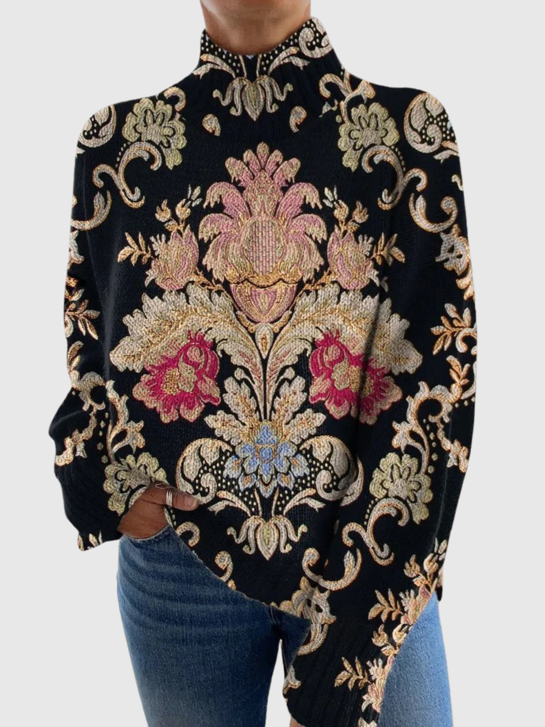 Elsa | Strikket poloshirt