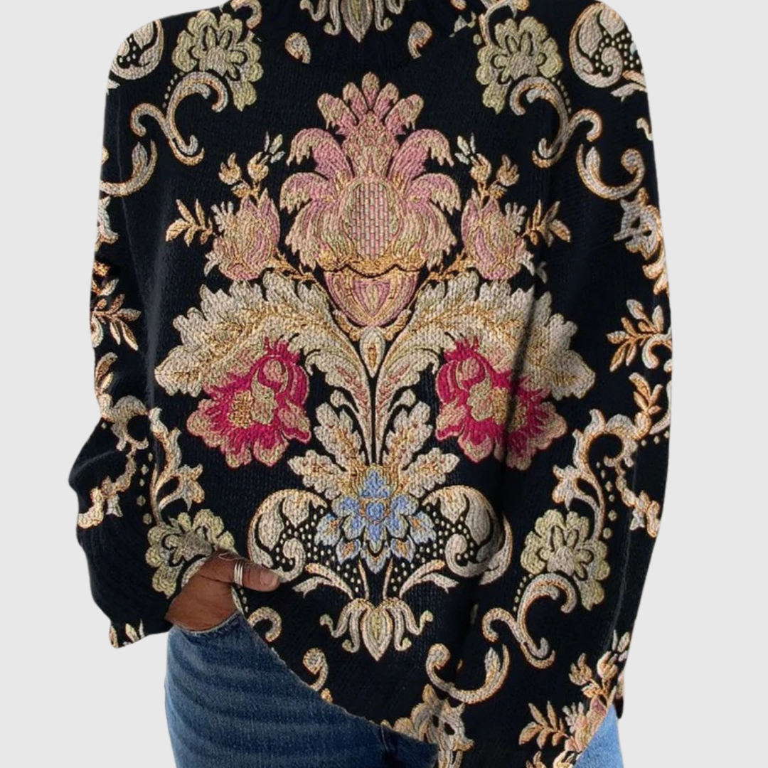 Elsa | Strikket poloshirt