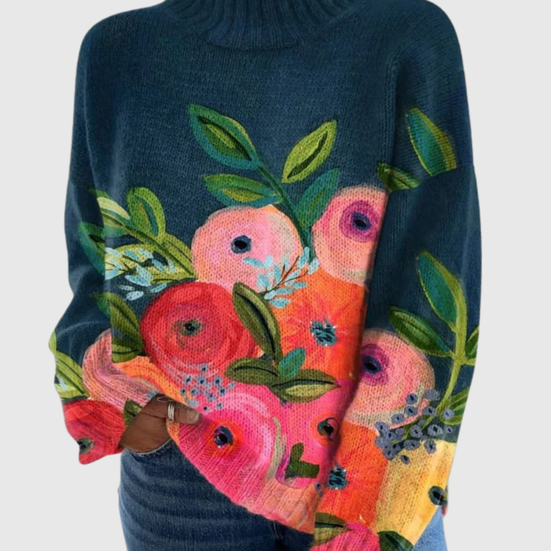 Anna | Strikket poloshirt