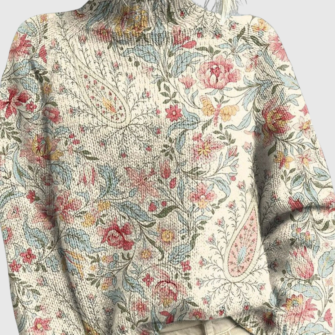 Ines | Strikket poloshirt