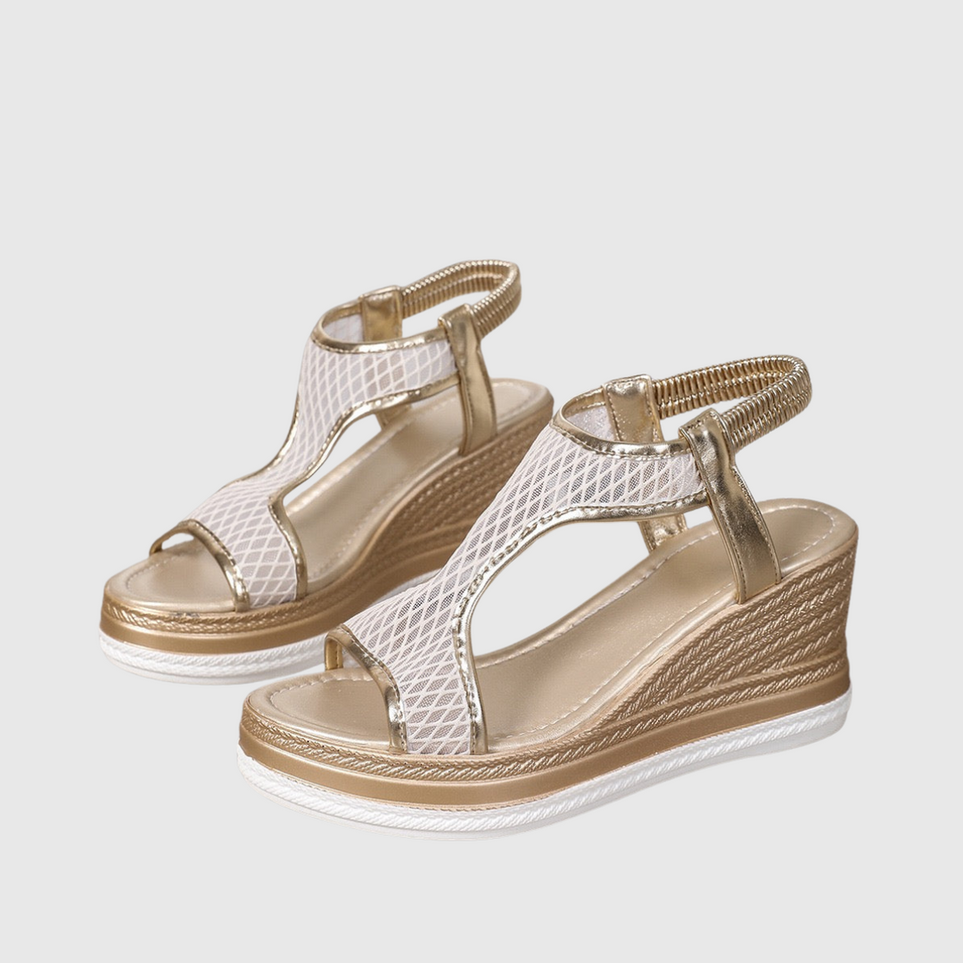 Rosalind | Elegante ortopædiske slip-on sandaler med kilehæl til kvinder