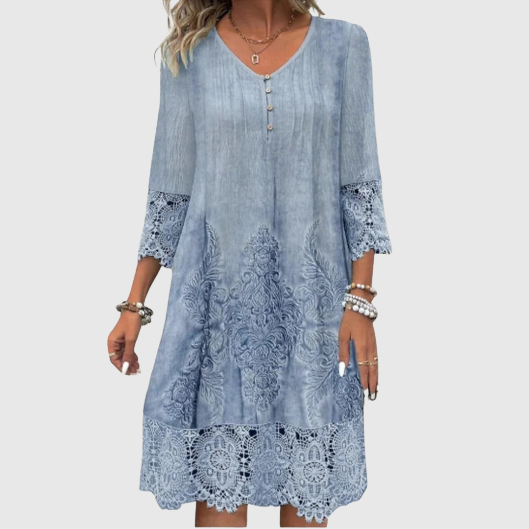 Ursule – Elegant kjole lavet af tjekkisk blonde