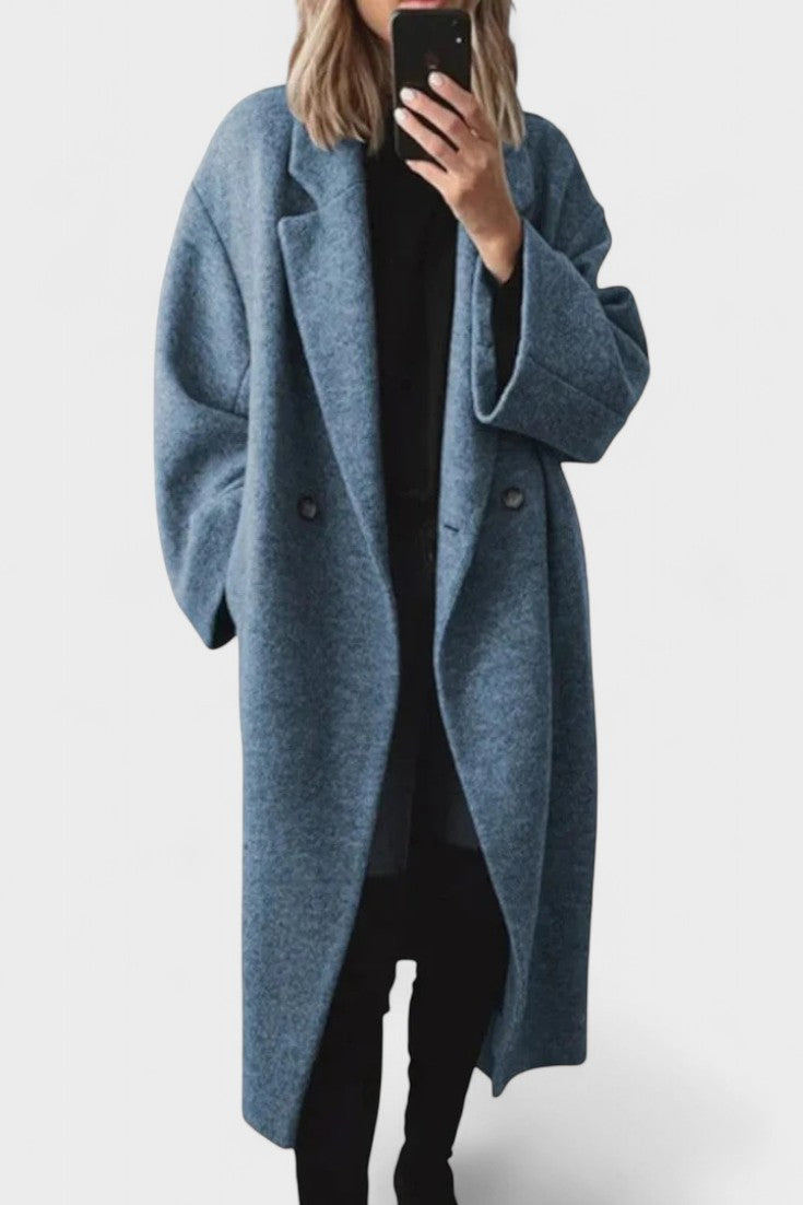 Ditte™ | Lang uldfrakke i tidløst design