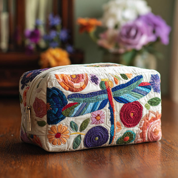 Makeuptaske Sommerfugl og Blomster