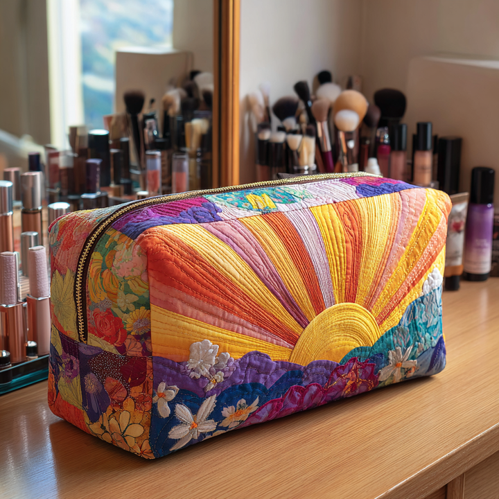 Makeuptaske Solstråler i Blomster