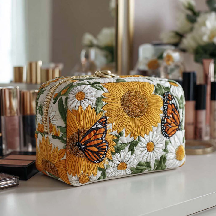 Makeuptaske "Solsikkemark"