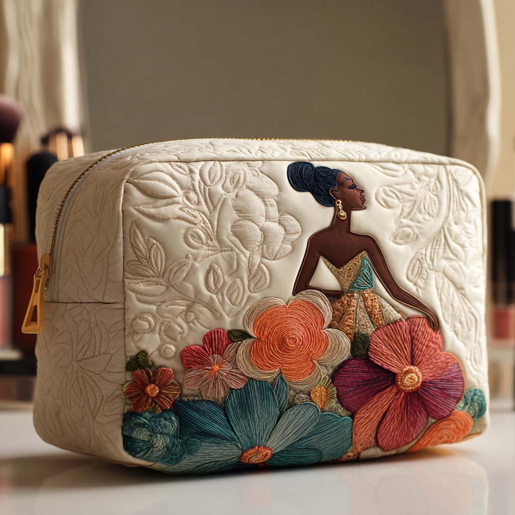 Makeuptaske Kvinde i Blomsterhave