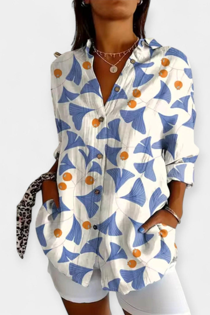 Frida | Skjorte med blomsterprint