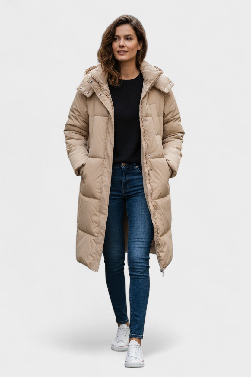 Gabriela™ | Pelsjakke med hätte 