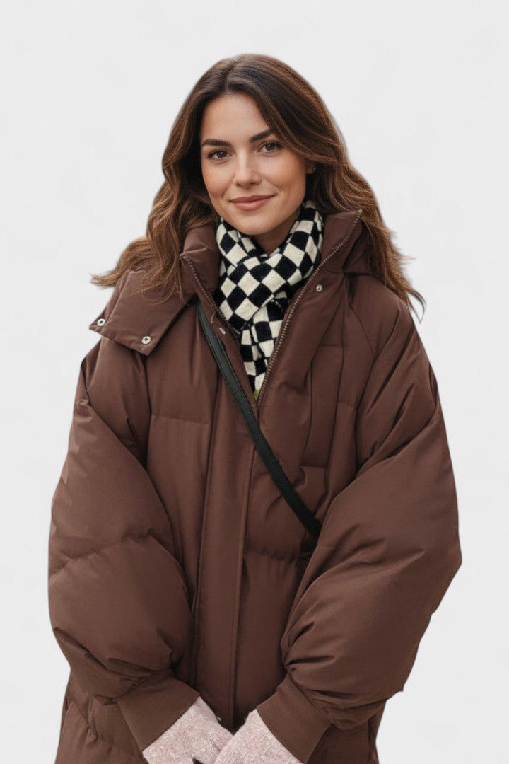 Gabriela™ | Pelsjakke med hätte 
