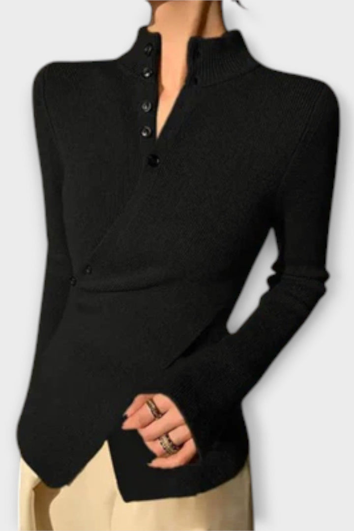 Gry | Sort strikket sweater