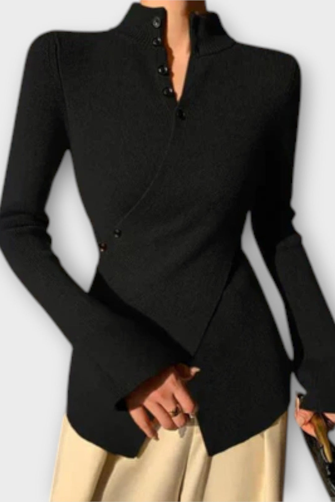 Gry | Sort strikket sweater