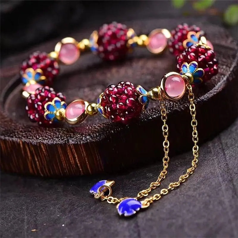 Armbånd af Granatsten