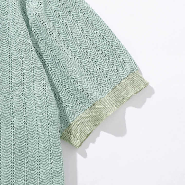 Savrani™ | Strikket poloshirt.