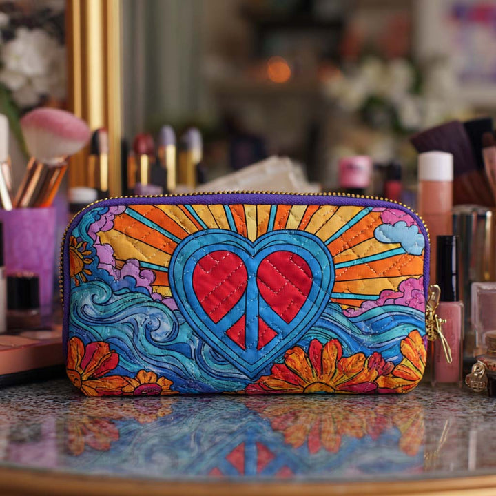 Makeuptaske Fred og Blomster