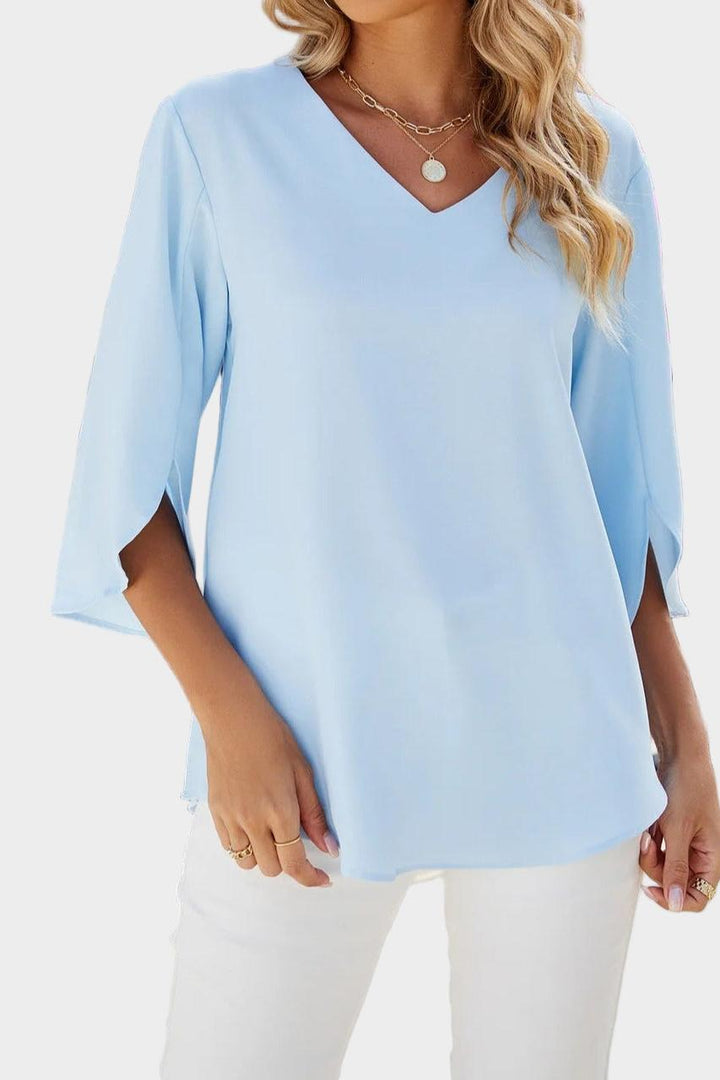 Helle | Bluse med flæser