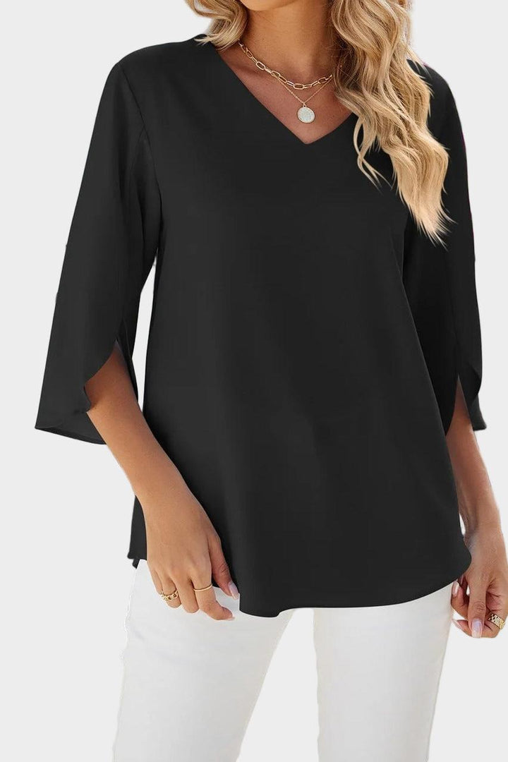 Helle | Bluse med flæser
