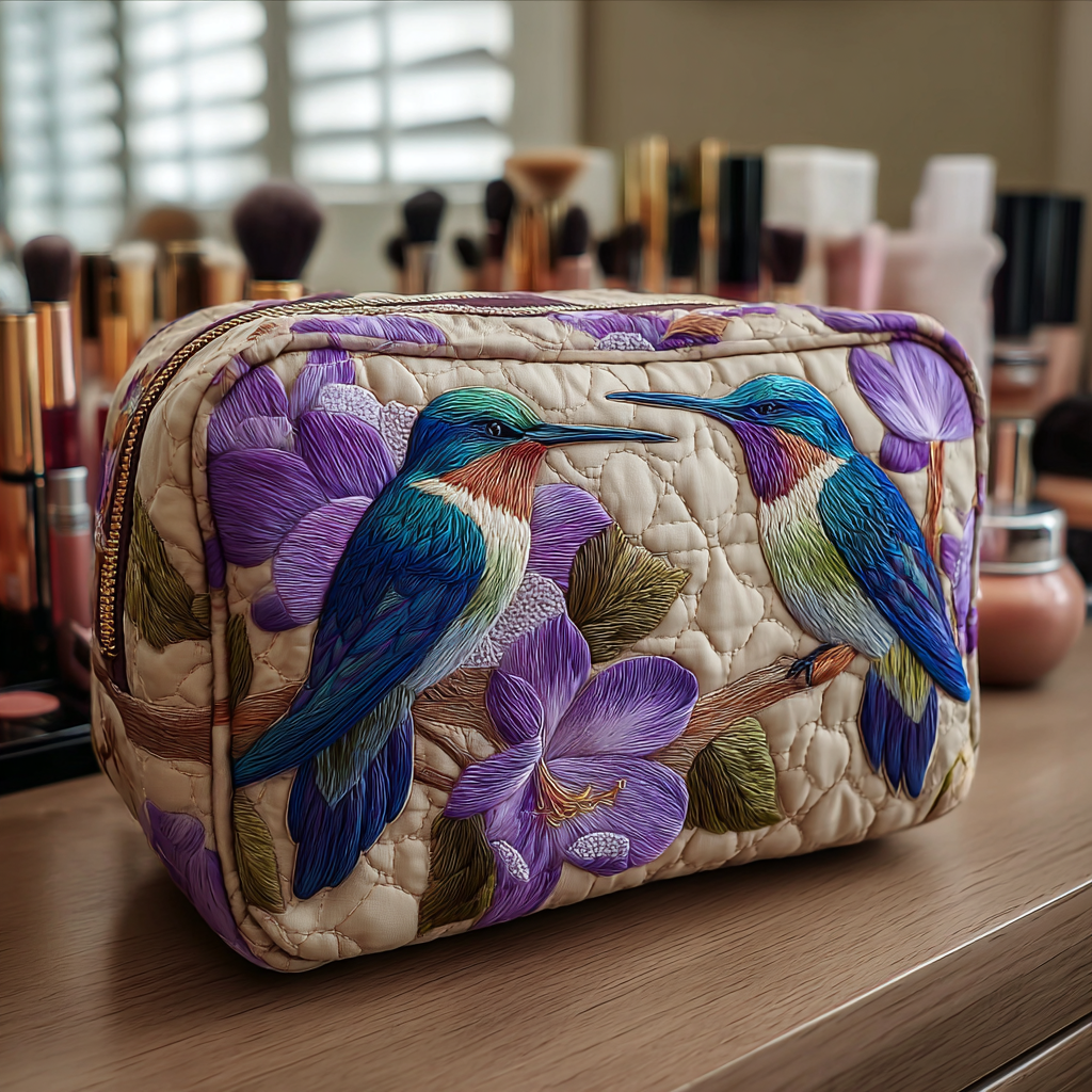 Makeuptaske Kolibri i Blåt