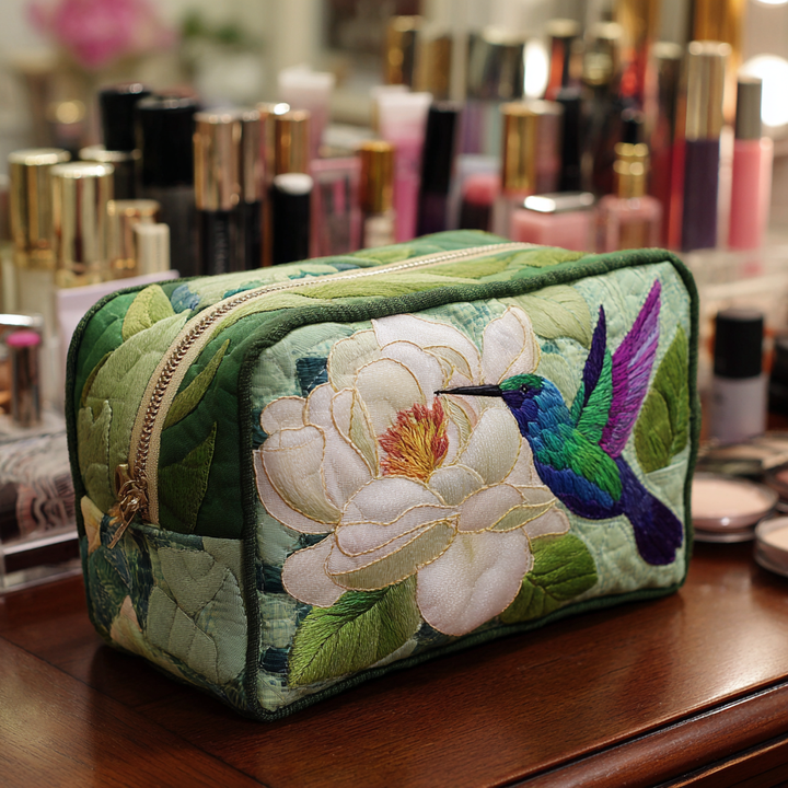 Makeuptaske Kolibri i Grønt
