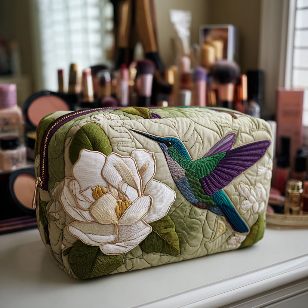 Makeuptaske Kolibri og Magnolia