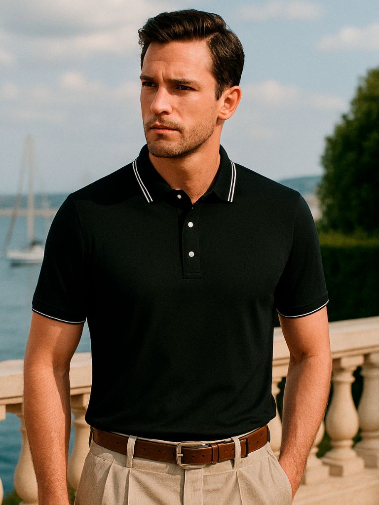 Johan™ | Polo med Obsidian Edge-logo