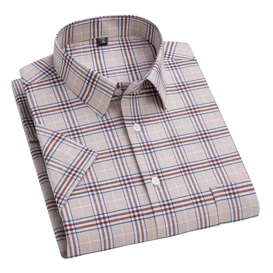 Kasper™ | Kortærmet Katoonskjorte