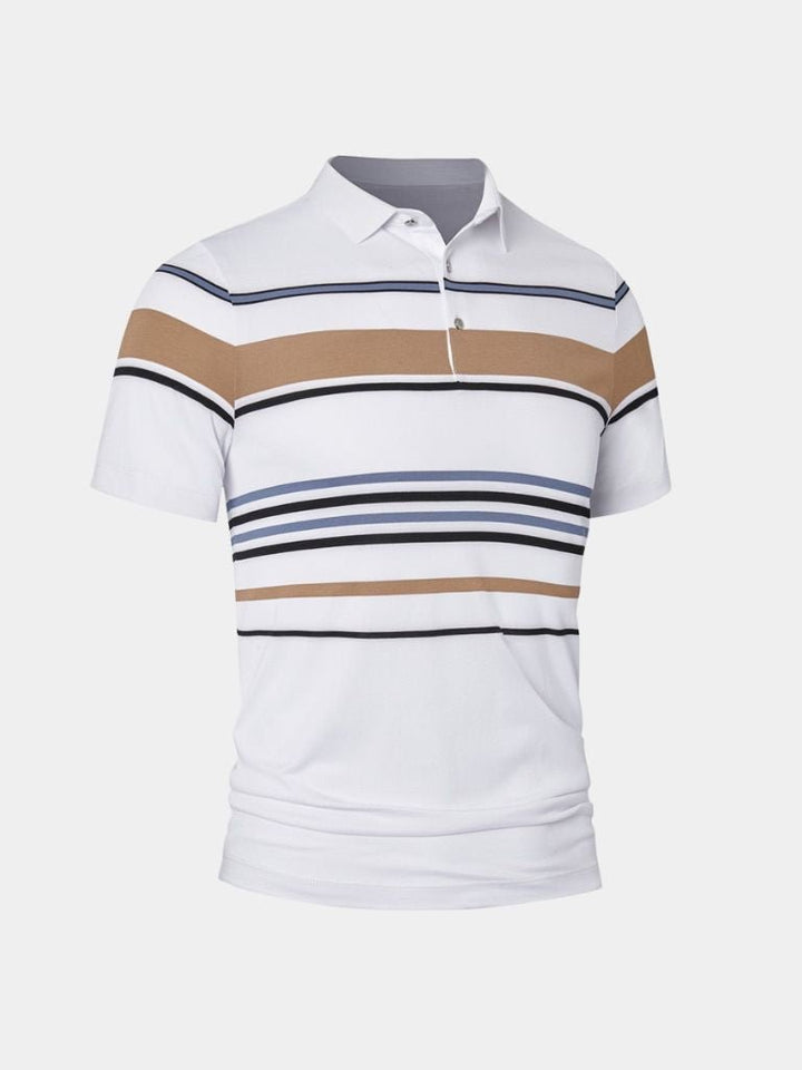 Kasper™ | Solnedgang Stribet Polo