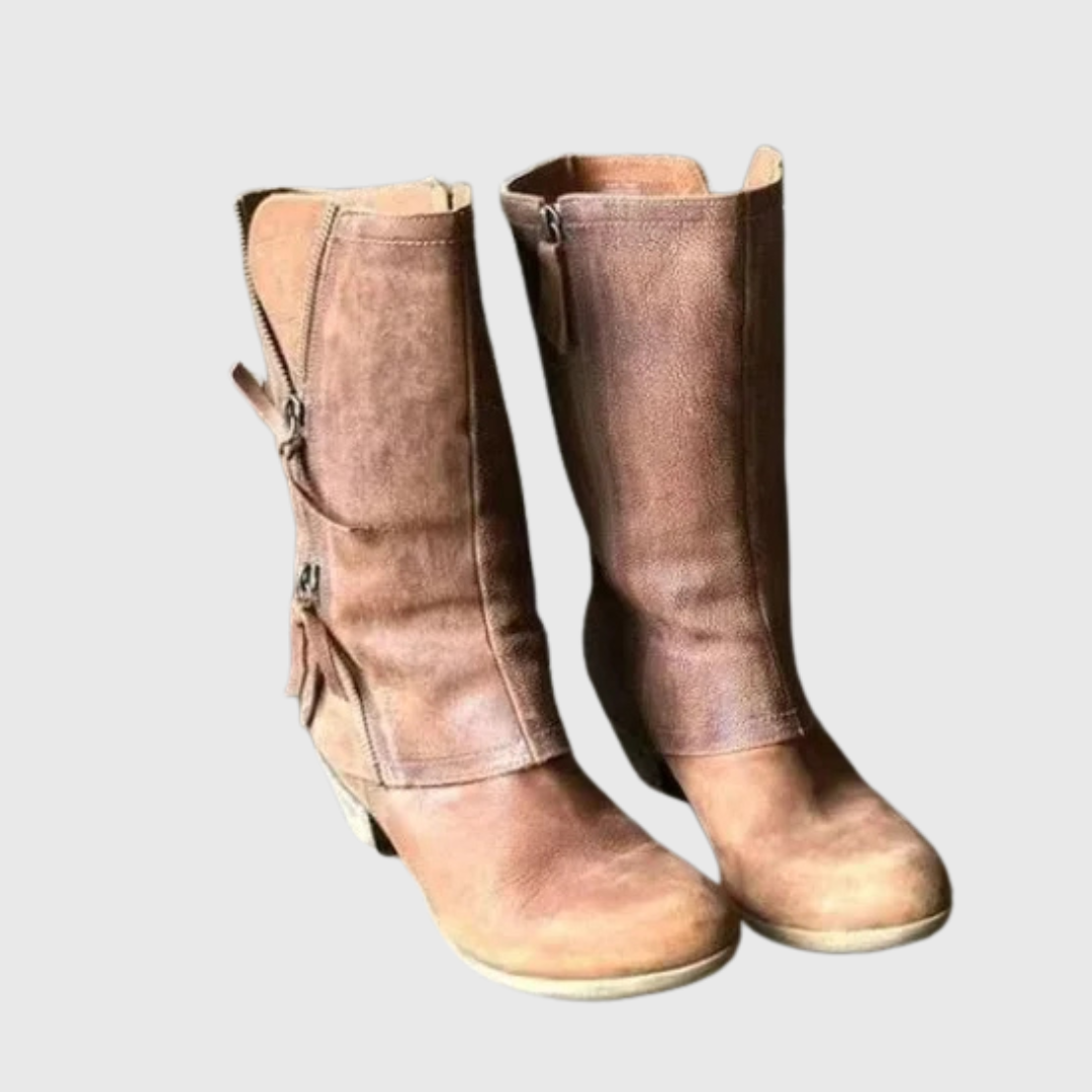 Alma – Vintage støvler til midt på læggen 