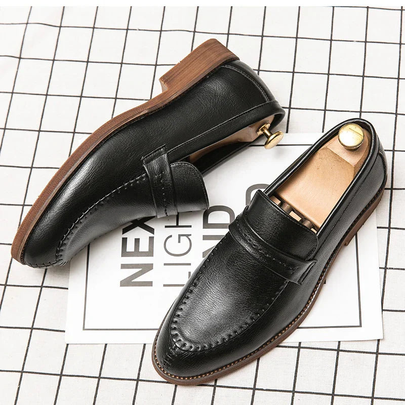 Læder Dress Loafers