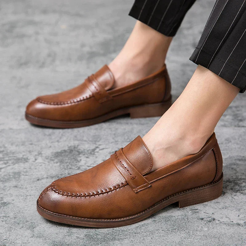 Læder Dress Loafers