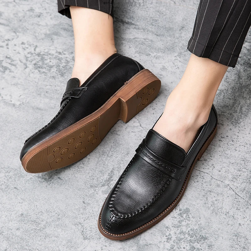 Læder Dress Loafers