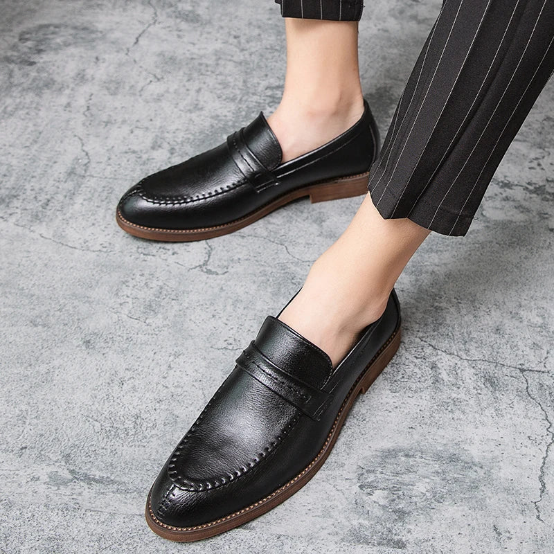 Læder Dress Loafers