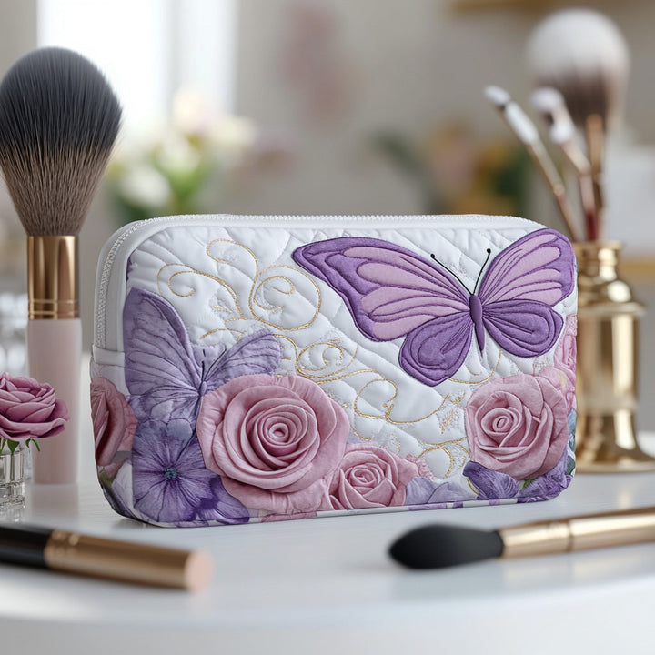 Makeuptaske Sommerfugl og Roser