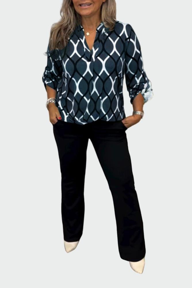 Lene | Graphic Ivy-bluse