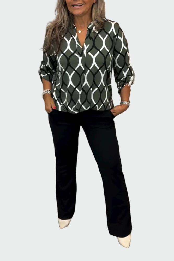 Lene | Graphic Ivy-bluse