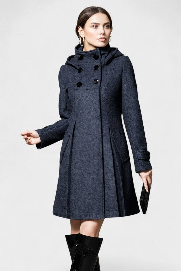 Lenka™ | Elegant frakke med hätte