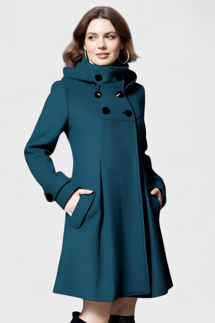 Lenka™ | Elegant frakke med hätte