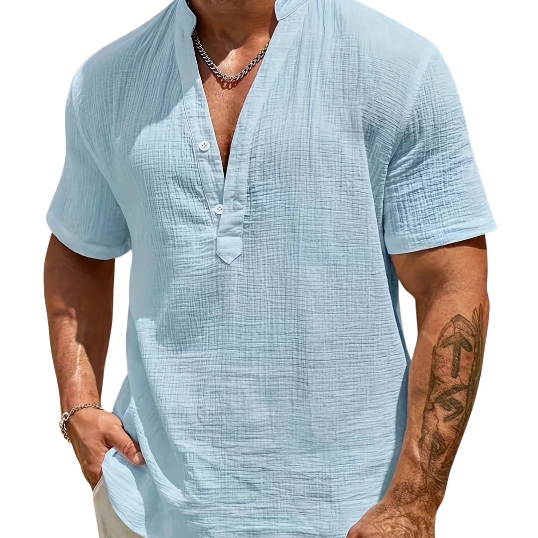 Savrani™ | Elegant sommerskjorte med høj krave