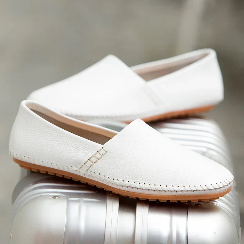 Lette læderloafers 