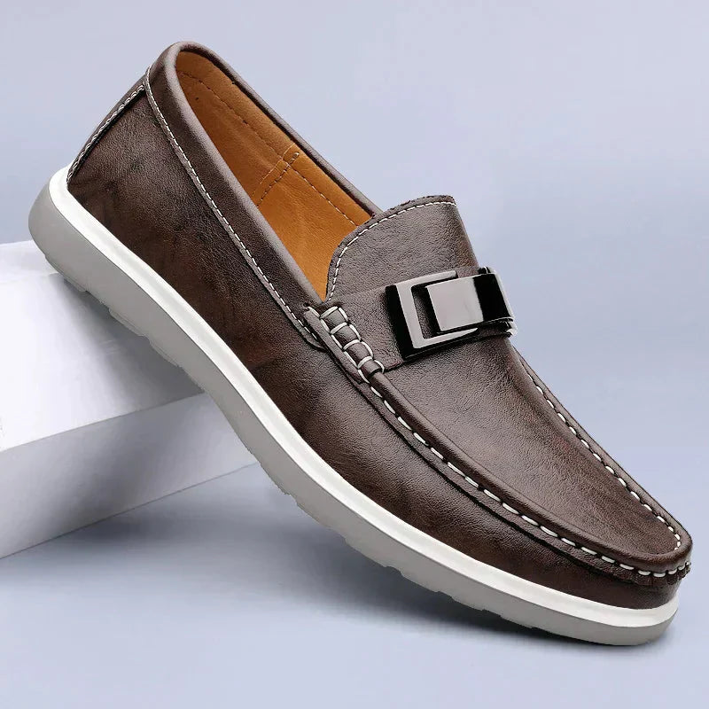 Luksus læderloafers
