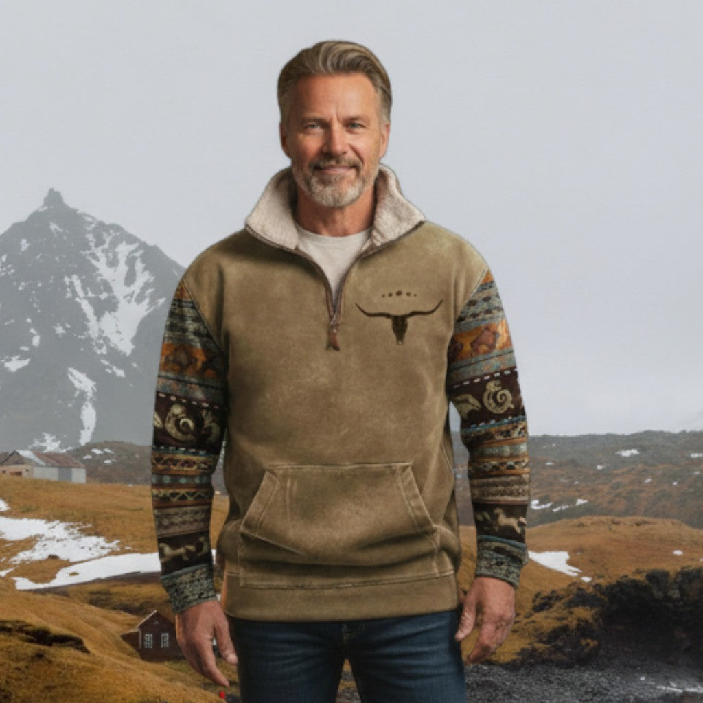 Mathis™ | Stilfuld vintertrøje med halv lynlås