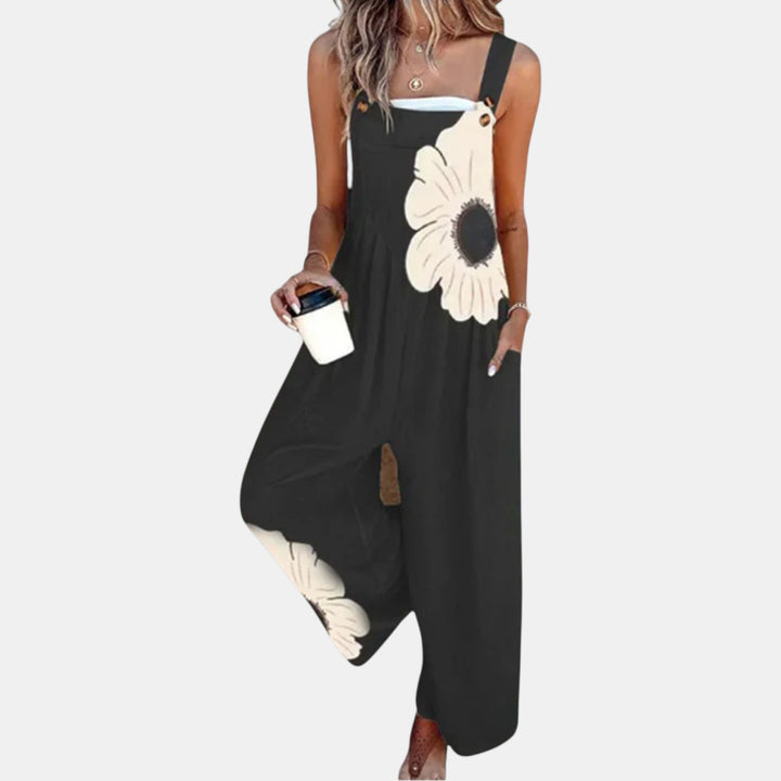 Mette - Behagelige Trykte Latzbukser