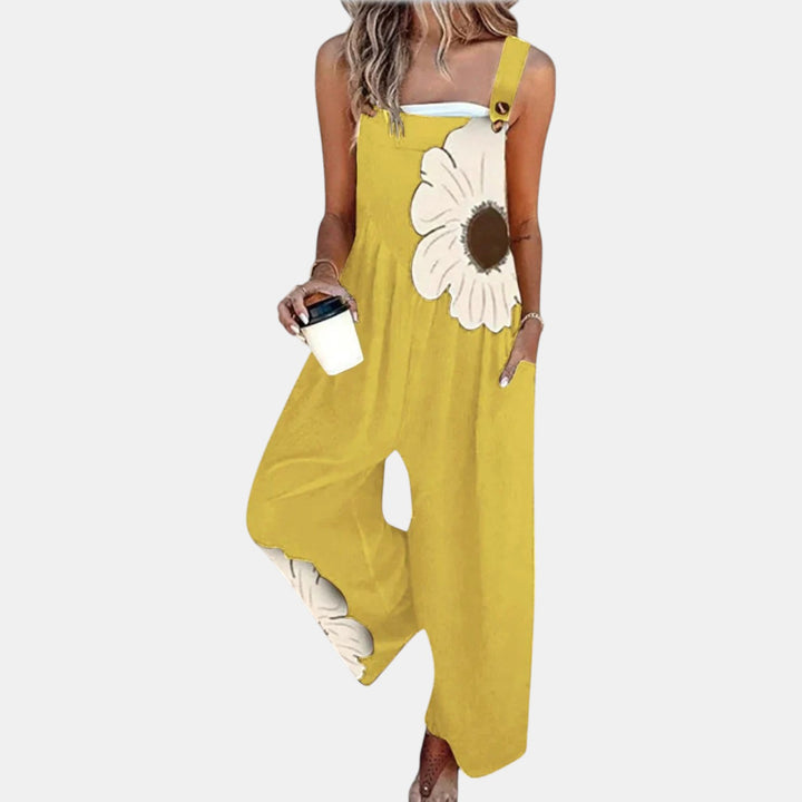 Mette - Behagelige Trykte Latzbukser