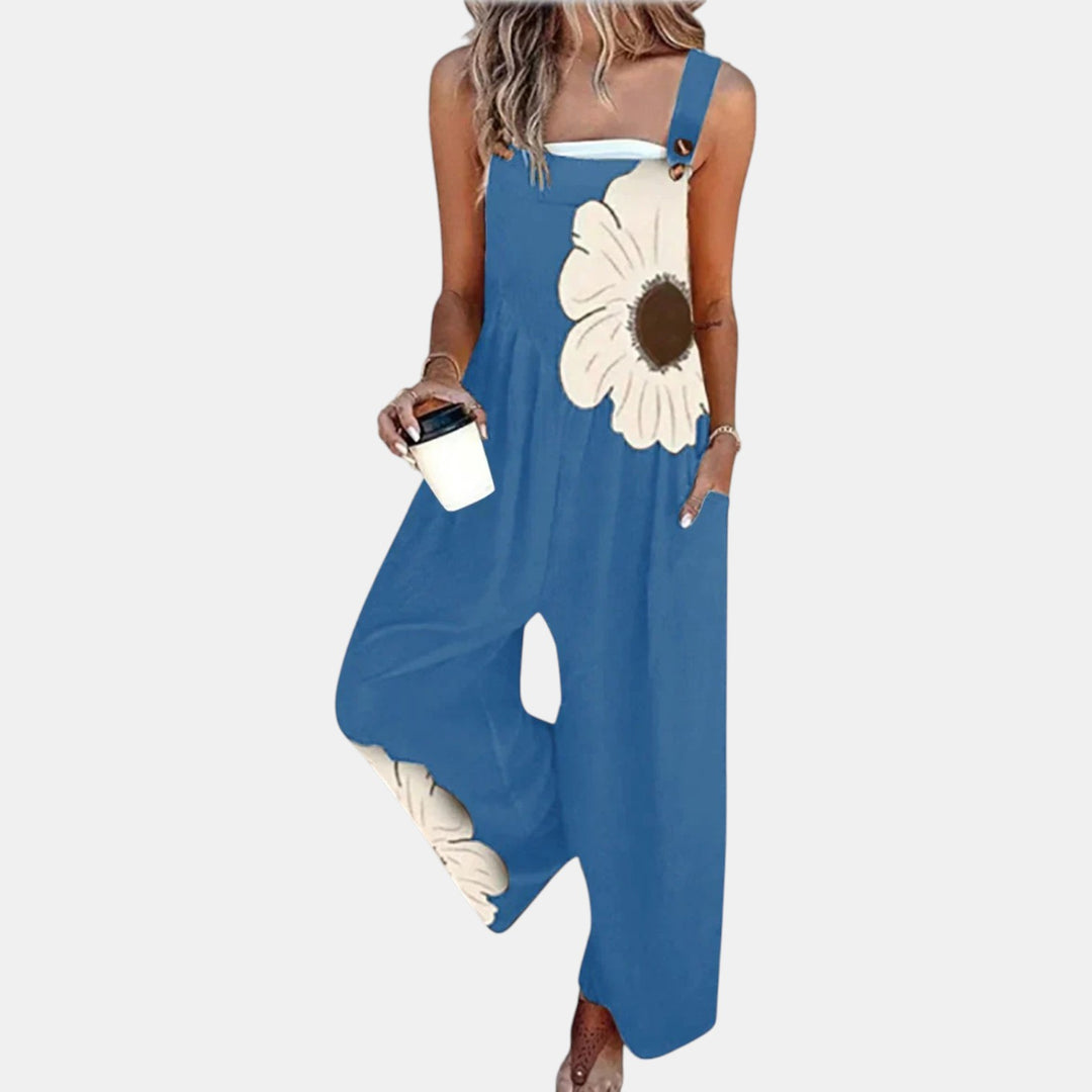 Mette - Behagelige Trykte Latzbukser