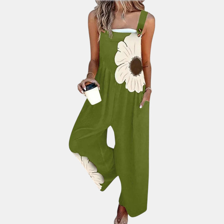 Mette - Behagelige Trykte Latzbukser