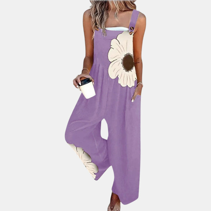 Mette - Behagelige Trykte Latzbukser