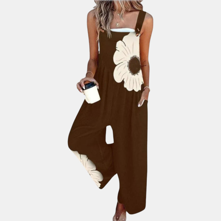 Mette - Behagelige Trykte Latzbukser