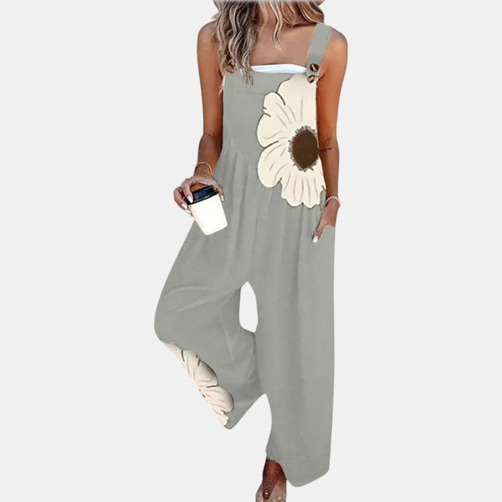 Mette - Behagelige Trykte Latzbukser