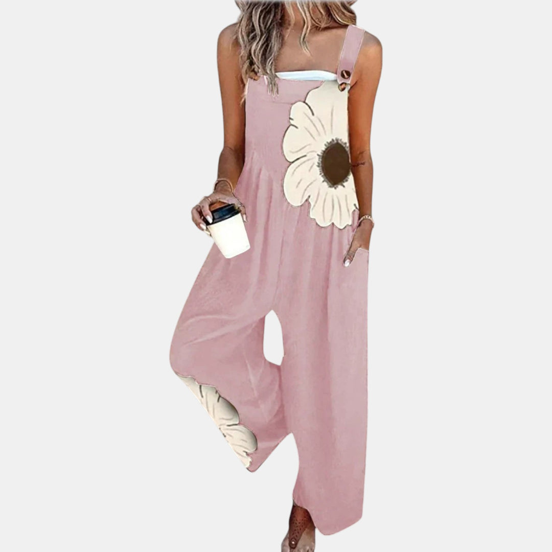 Mette - Behagelige Trykte Latzbukser