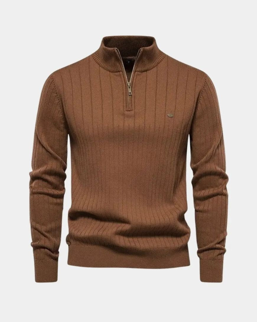 Mikkel™ | Halvzip Bomuldstrøje